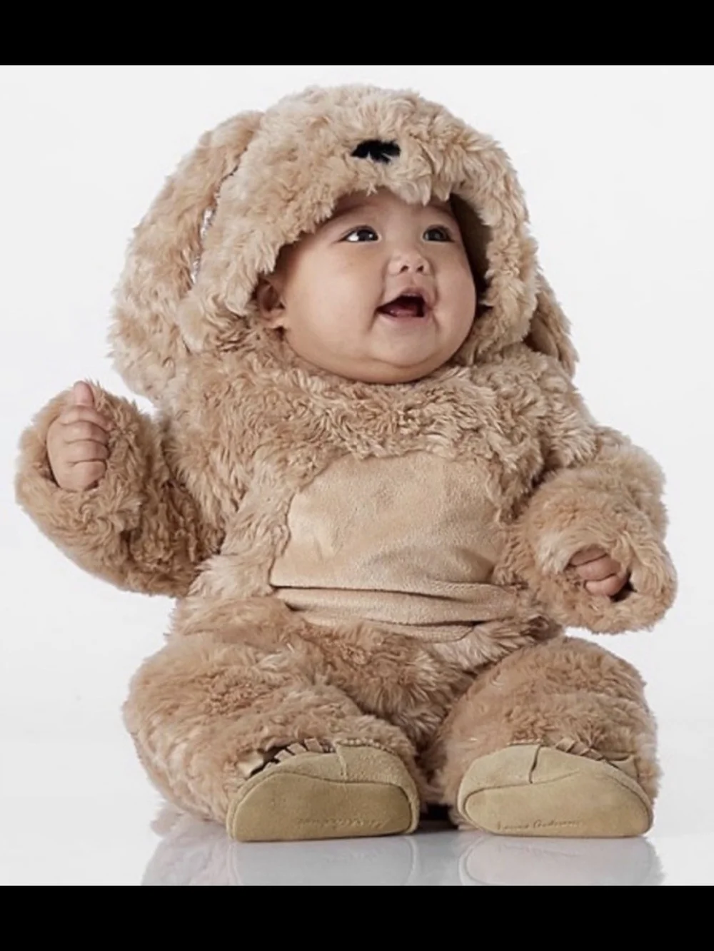 Pottery Barn Kids Plush Tan Bear Costume 6-12 Months - Picture 1 of 8